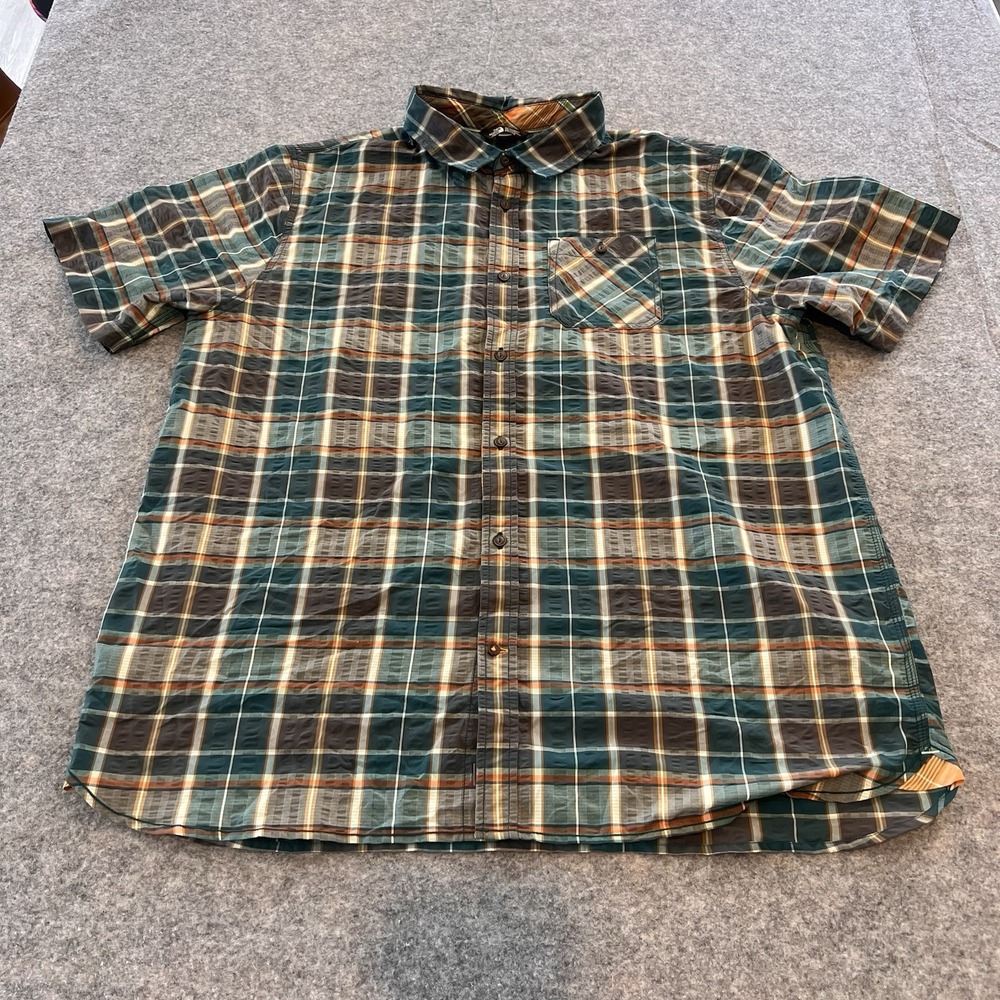 The North Face Men's Lightweight Button Up Short Plaid Size XXL
